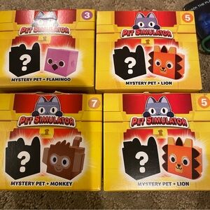 Bundle, Pet Simulator Mystery Pet Unopened Boxes x4